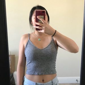 Brandy Melville Grey crop top